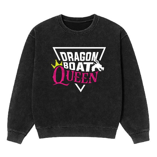 Dragon Boat Queen Mentor or Trainer Gift Mineral Wash Sweatshirts