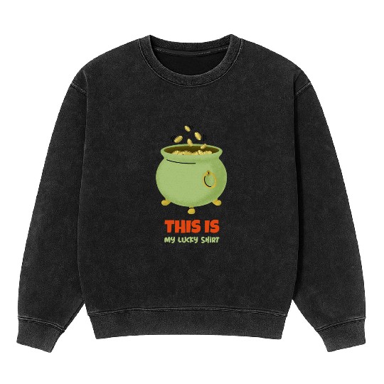 St. Patrick's Day - Pot of Gold Mineral Wash Sweatshirts