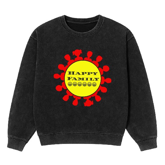 Happy family Mineral Wash Sweatshirts