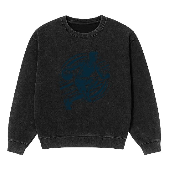 Basketball Player Icon Mineral Wash Sweatshirts