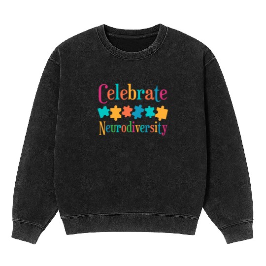 Celebrate Neurodiversity Mineral Wash Sweatshirts