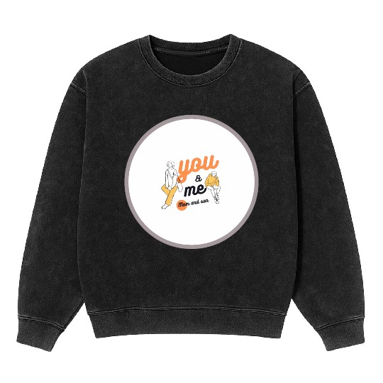 Mom and son Mineral Wash Sweatshirts