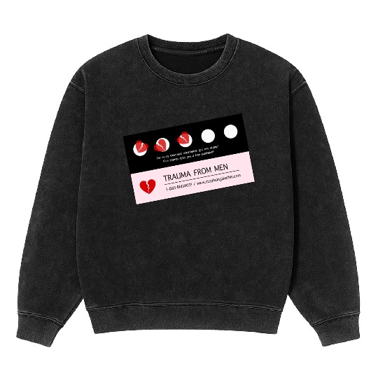 Trauma From Men Loyalty Card Mineral Wash Sweatshirts