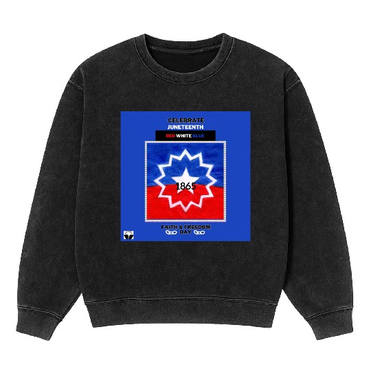 Celebrate Juneteenth: The Red White & Blue Mineral Wash Sweatshirts