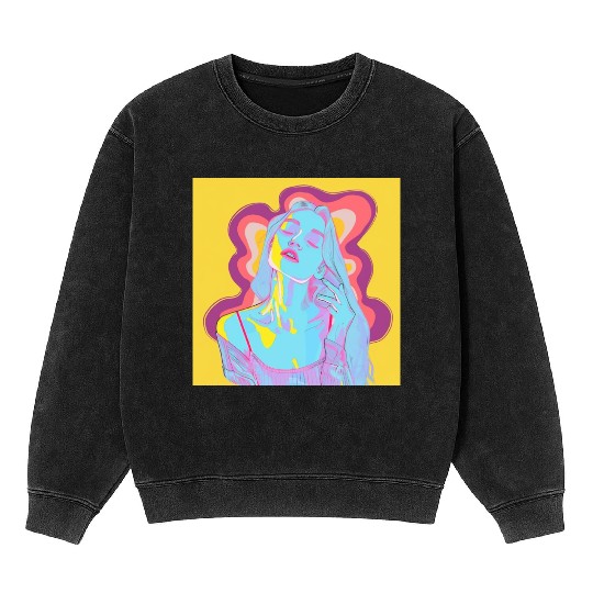 The sun queen Mineral Wash Sweatshirts