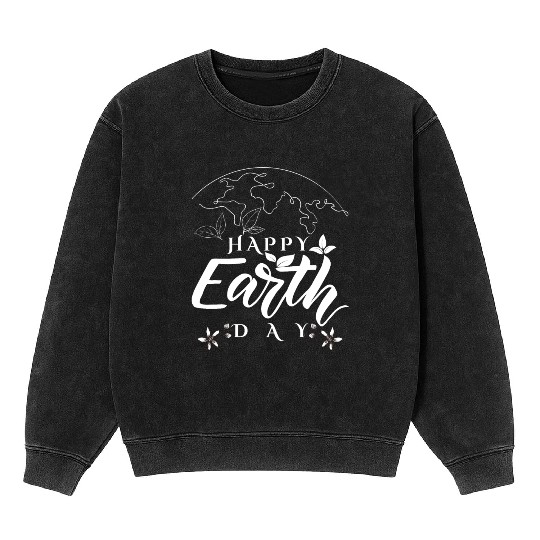 Earth Day Every Day Mineral Wash Sweatshirts
