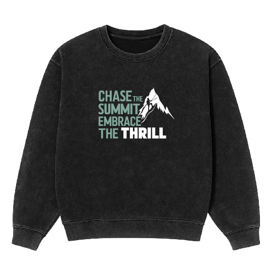 Rock Climbing outdoor adventure Bouldering Mineral Wash Sweatshirts