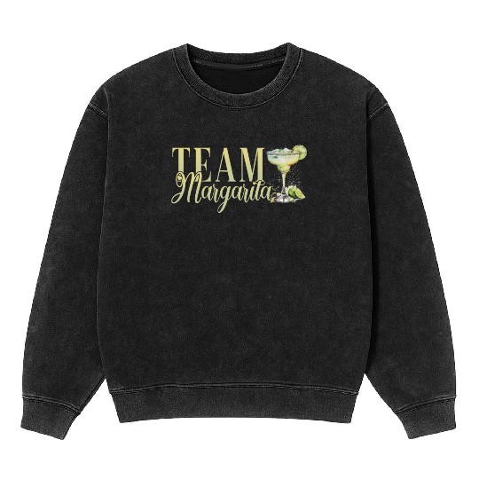 Team Margarita Tequila Stag Party Mineral Wash Sweatshirts