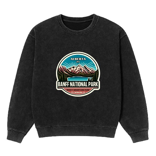Banff National Park, Alberta Canada grizzly bears Mineral Wash Sweatshirts