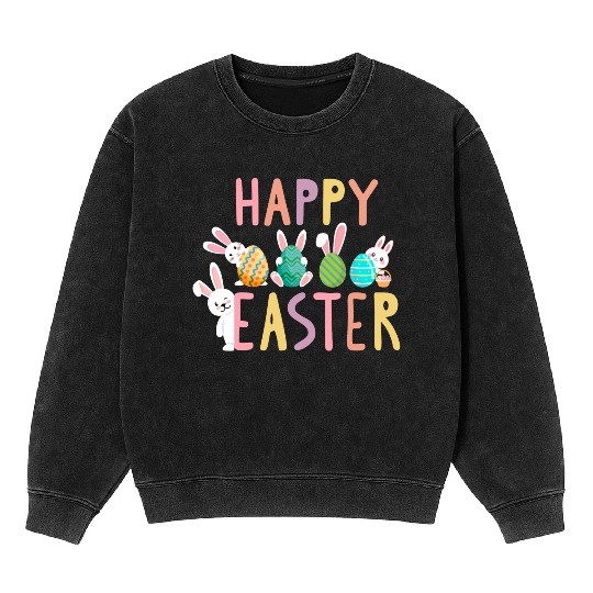 Easter egg hunt Mineral Wash Sweatshirts for little and big boys