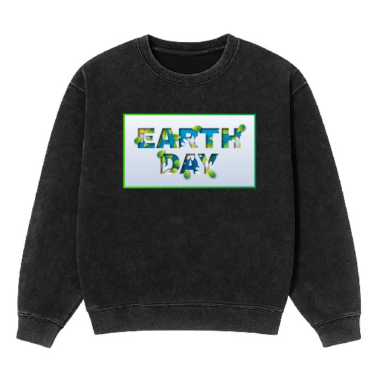 Earth day Mineral Wash Sweatshirts