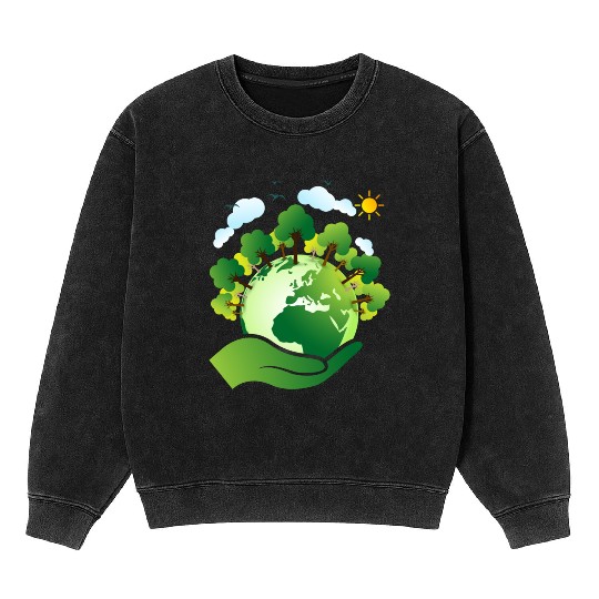 Earth day Mineral Wash Sweatshirts