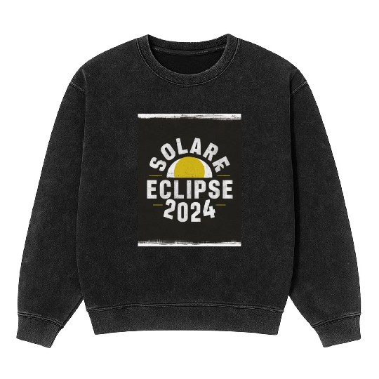 Solar Eclipse 2024 Naturally Phenomenal Mineral Wash Sweatshirts