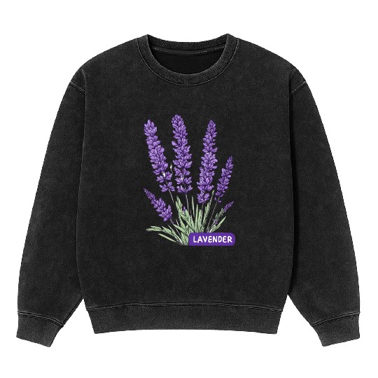 Lavender - Pot Label Mineral Wash Sweatshirts