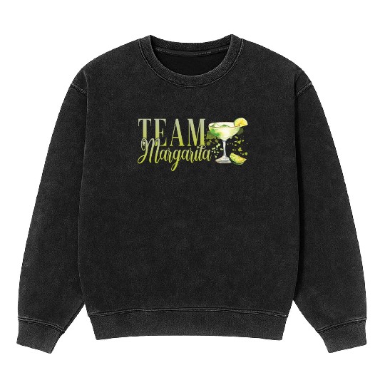 Team Margarita Tequila Stag Party Mineral Wash Sweatshirts