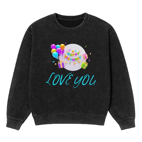 FAMILY - LOVE YOU Mineral Wash Sweatshirts