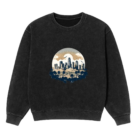 Los Angeles - City of Angels Mineral Wash Sweatshirts