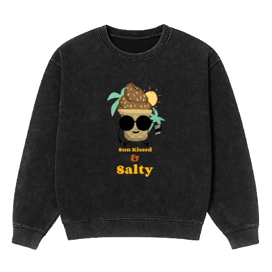 sun kissed salty Mineral Wash Sweatshirts