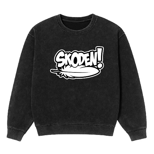 Skoden Native American slang funny rez dog Mineral Wash Sweatshirts