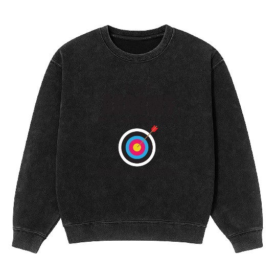 Archery Targets Archer Bullseye Shooting Sport Mineral Wash Sweatshirts