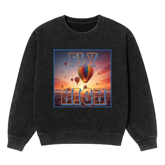 Novelty Fly High Mineral Wash Sweatshirts