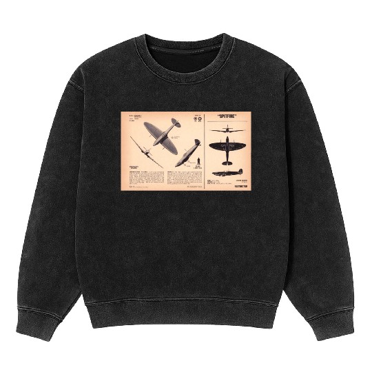 Spitfire Recognition Sheet Mineral Wash Sweatshirts