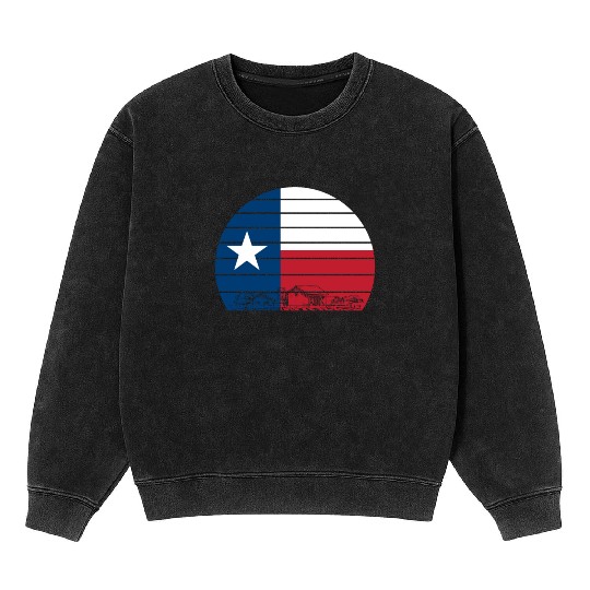 Retro Texas Mineral Wash Sweatshirts