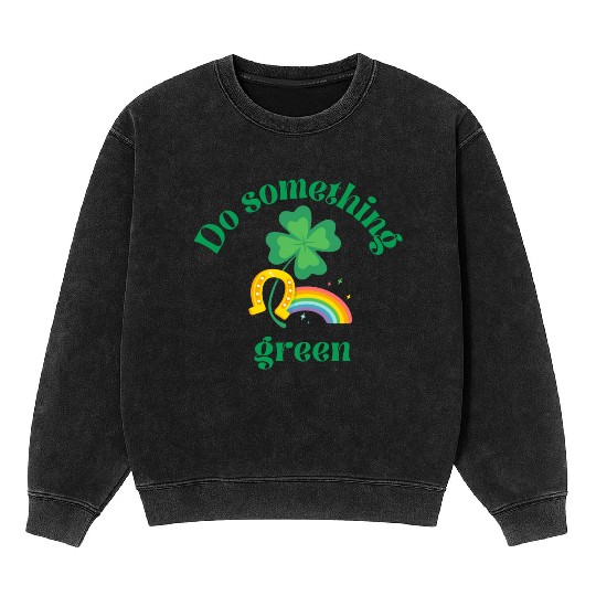 Do something green rainbow Mineral Wash Sweatshirts