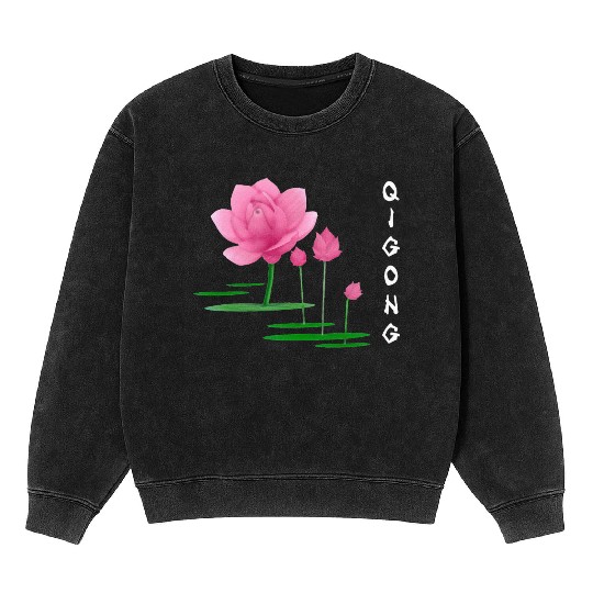 Lotus Tai Chi & Qi Gong Instructors & Practitioner Mineral Wash Sweatshirts