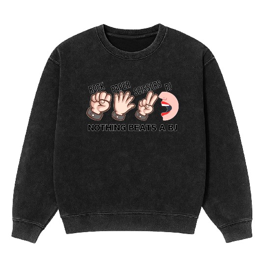Rock Paper Scissors BJ Mineral Wash Sweatshirts