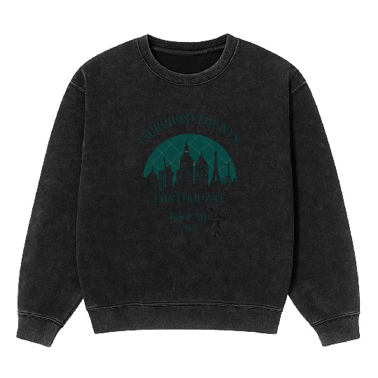i survived the nyc earthquake Mineral Wash Sweatshirts