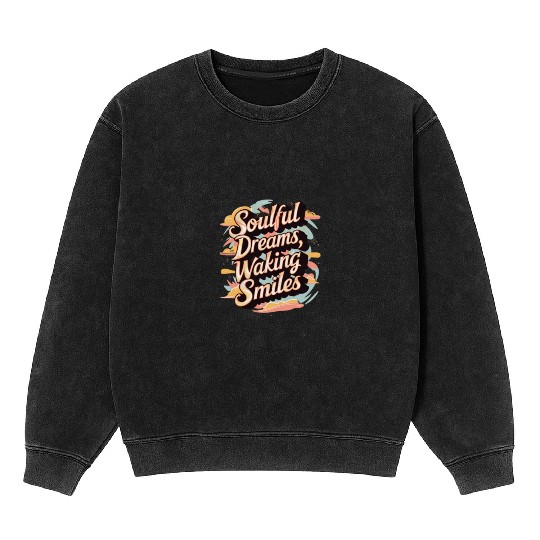 Soulful Dreams Walking Smiles Mineral Wash Sweatshirts