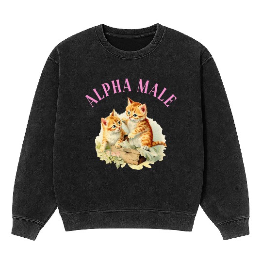 Cottagecore Weird Oddly Specific Alpha Male Mineral Wash Sweatshirts