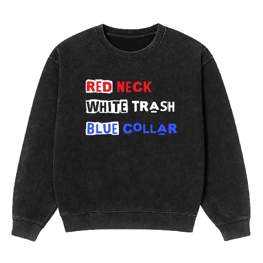 Red White Blue Mineral Wash Sweatshirts