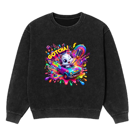 Galactic Vibes: Plosion of Splashes - GoTcha! Mineral Wash Sweatshirts