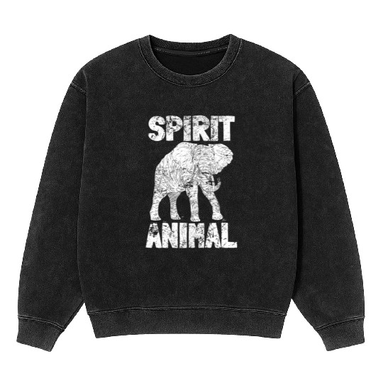 Embrace Your Spirit Animal with Retro Elephant Mineral Wash Sweatshirts