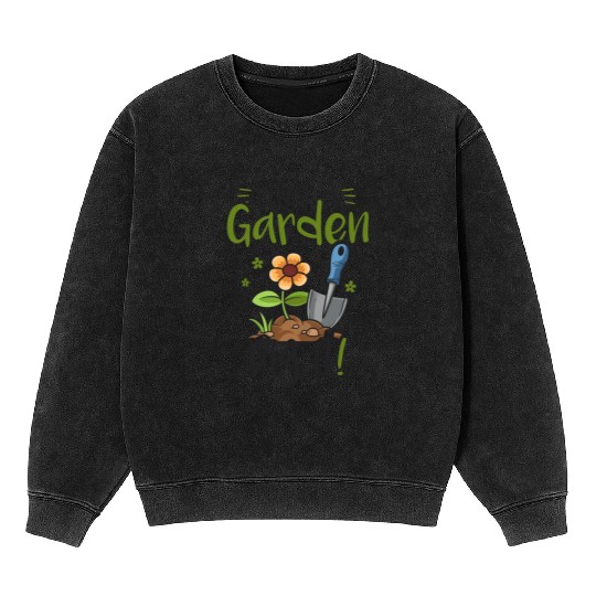 Life's A Garden Dig it Gardening for Women Light Mineral Wash Sweatshirts