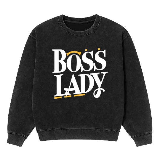 Boss Lady Stylish Collection Mineral Wash Sweatshirts