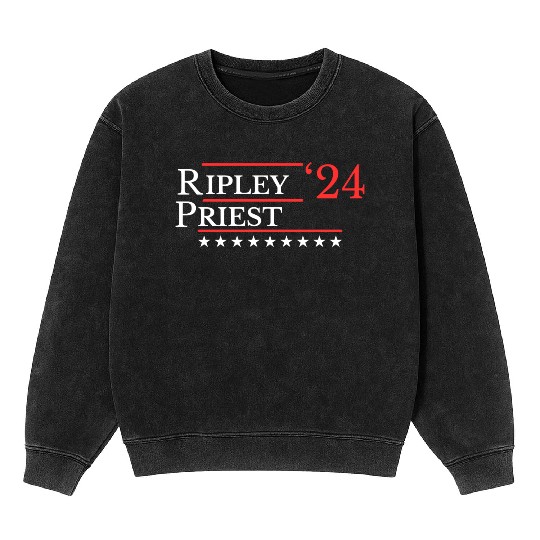 FUNNY 2024 ELECTION Ripley Priest, Wrestling Fan Mineral Wash Sweatshirts