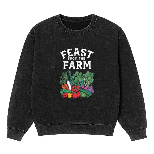 Farmers Market Farmer Agriculture Farming Food Mineral Wash Sweatshirts