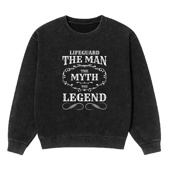 Lifeguard Indoor Swimming Pool Mineral Wash Sweatshirts
