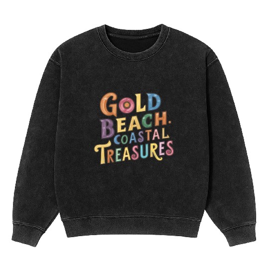 Gold Beach: Coastal Treasures Mineral Wash Sweatshirts