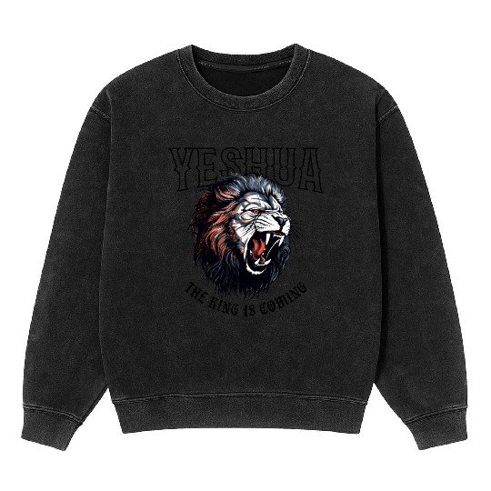 Yeshua Lion King Mineral Wash Sweatshirts