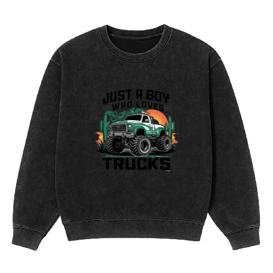 Monster Truck Adventure Mineral Wash Sweatshirts