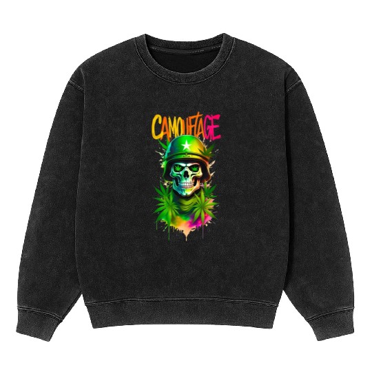 CAMOUFLAGE Mineral Wash Sweatshirts