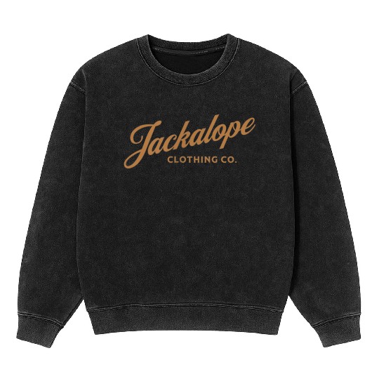 Jackalope Clothing Co Logo Mineral Wash Sweatshirts
