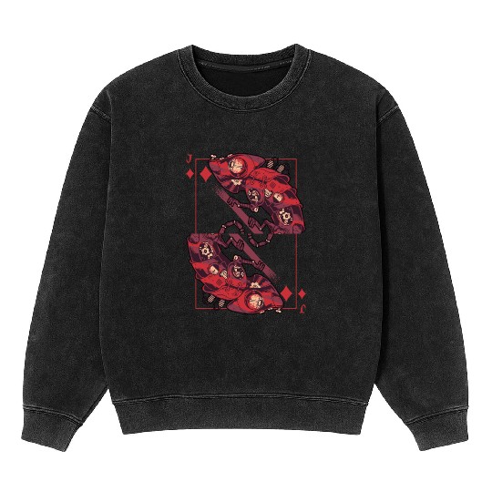 Chameleon steampunk card game Karo Jack Mineral Wash Sweatshirts