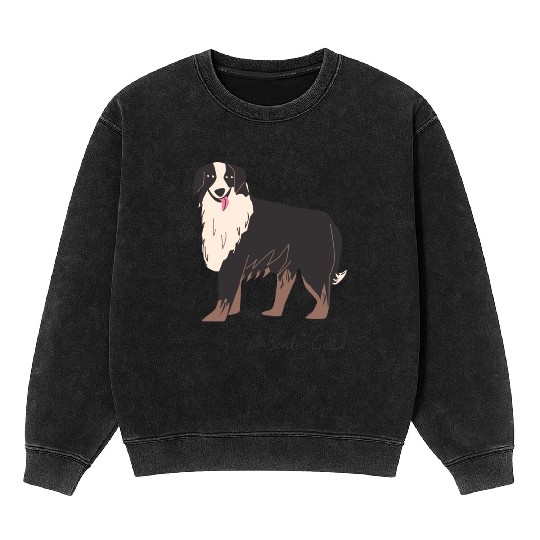 Border Collie Mineral Wash Sweatshirts