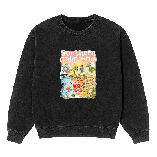 Southern California Paradise Mineral Wash Sweatshirts