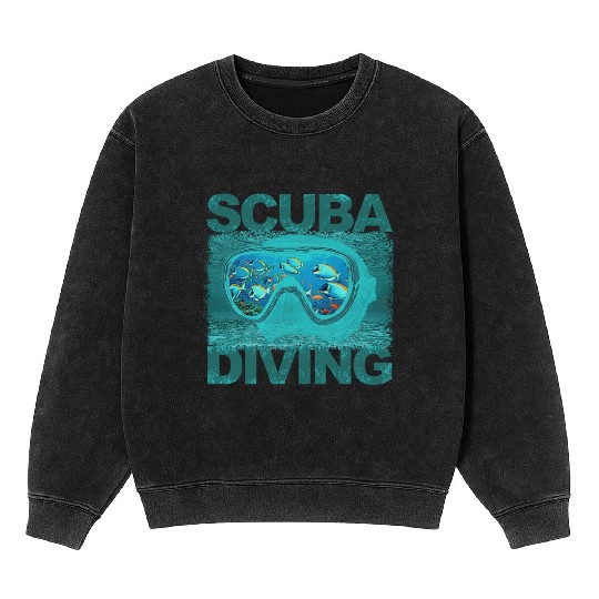 Scuba diving Mineral Wash Sweatshirts